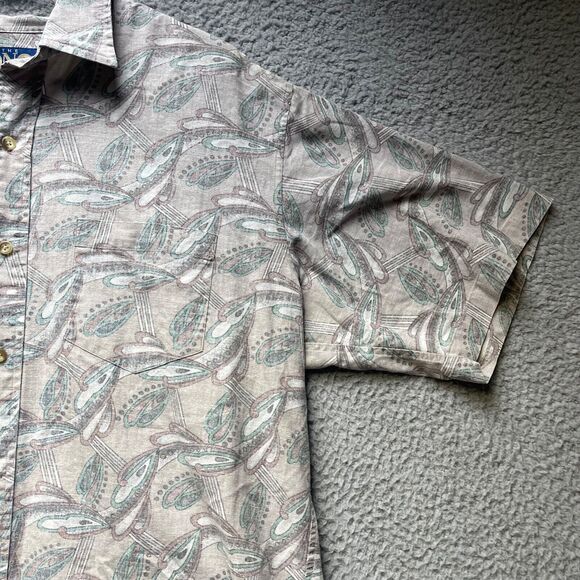 ONO Hawaiian Shirt Mens XL Aloha Camp Tropical Button Up Short Sleeve - Picture 7 of 15